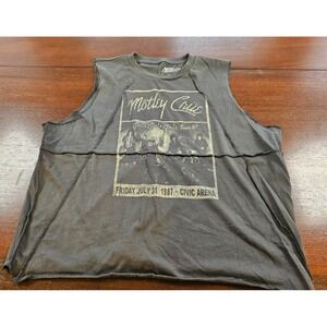 Motley Crue Tour 87 Gray Sleeveless Tank Top The Buckle Size XL
